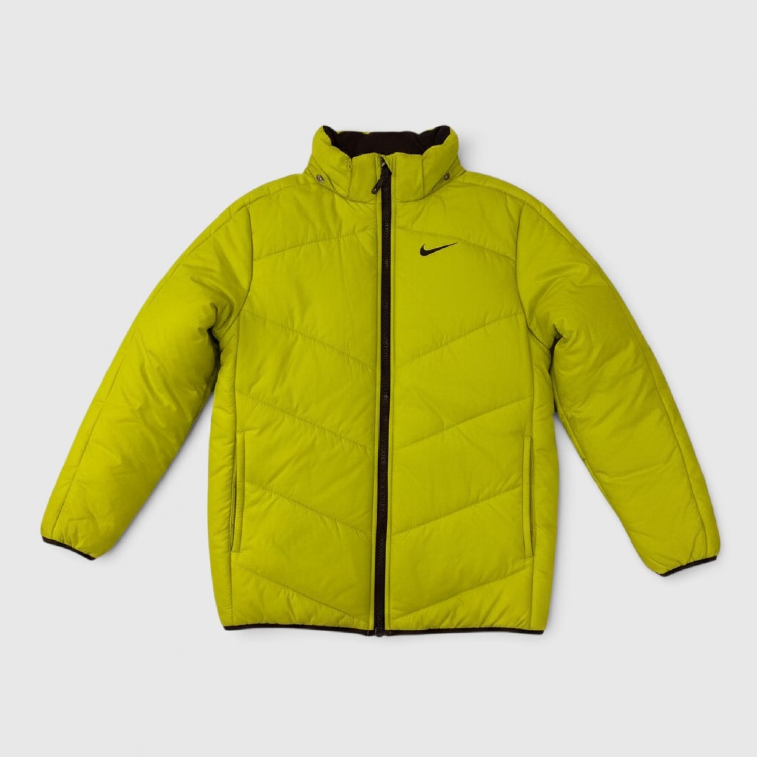 Nike Γυναικείο Puffer Μπουφάν Λαχανί / Pre-Owned